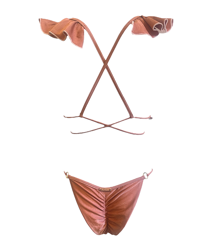 Phoenix Feather Bikini - Rose Gold