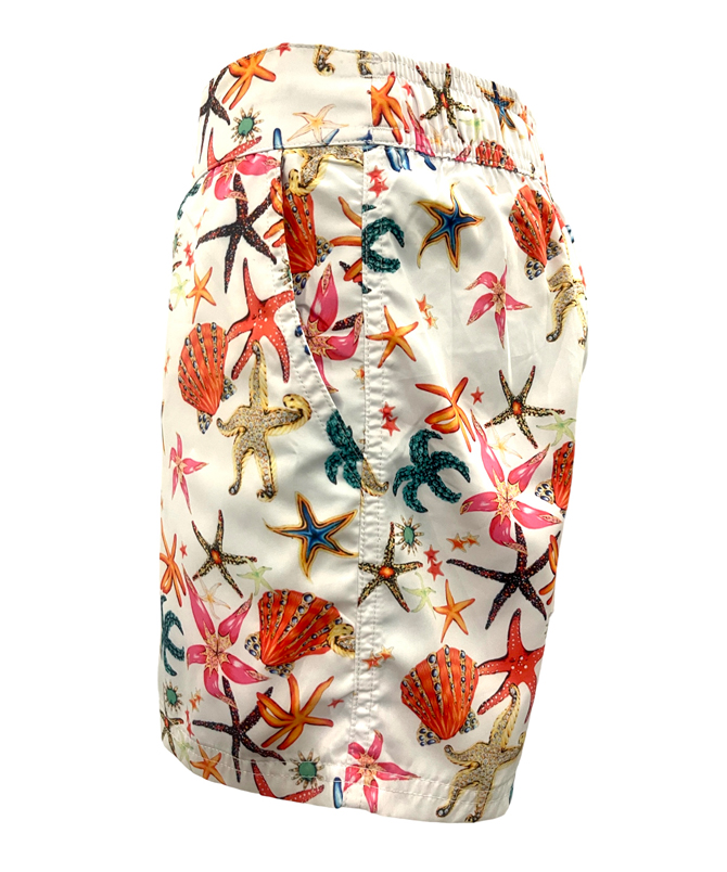 Seashells Board Shorts White