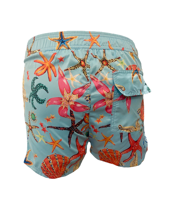 Seashells Board Shorts Aqua