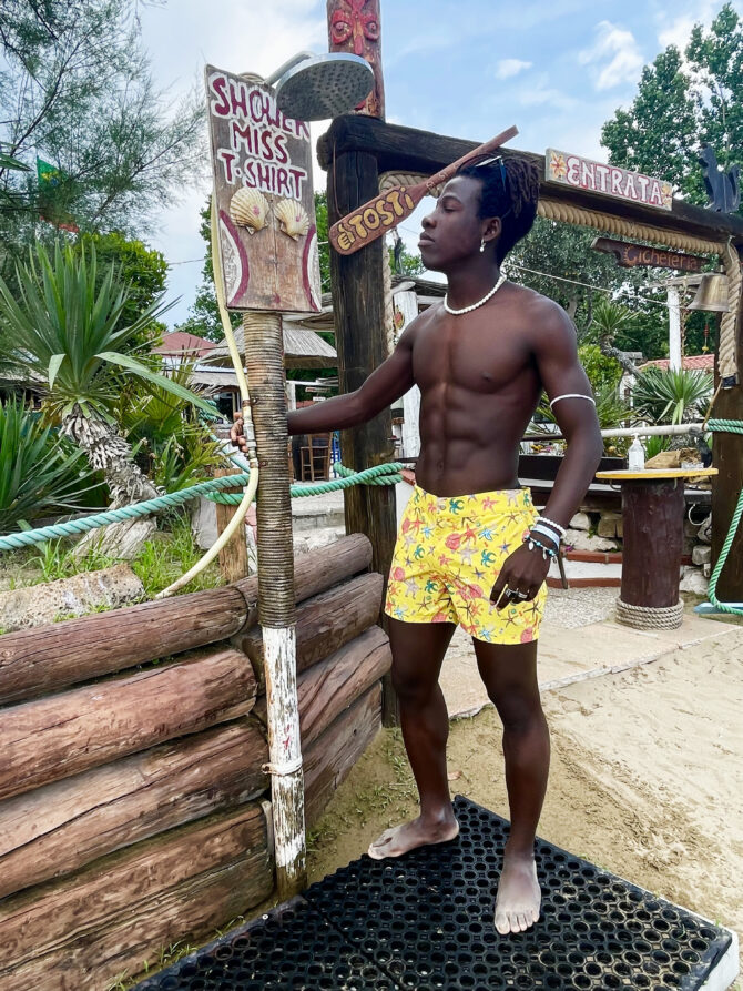 Seashells Board Shorts Yellow
