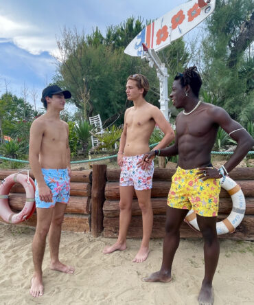 Seashells Board Shorts Aqua