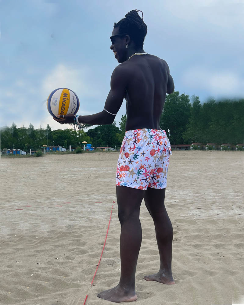 Seashells Board Shorts White