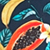 Papaya Tropical Print
