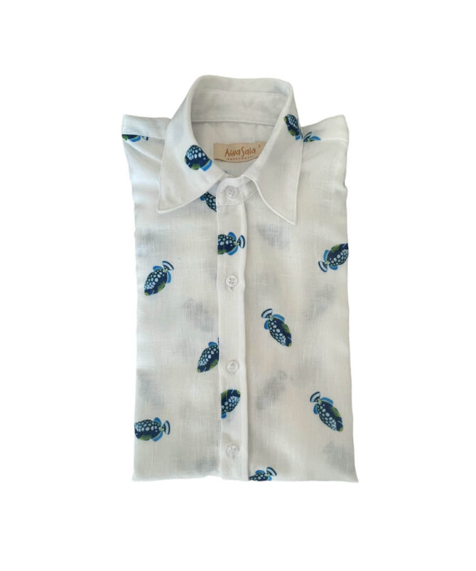 Tigerfish Reef Linen Shirt