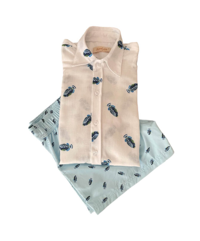 Tigerfish Reef Linen Shirt